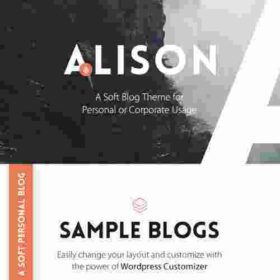 Anne Alison Soft Personal Blog Theme