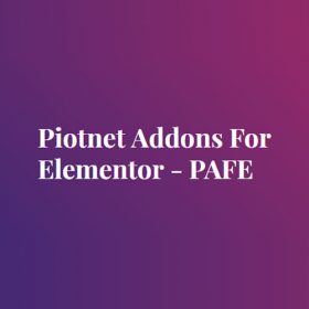 Piotnet Addons For Elementor Pro Plugin