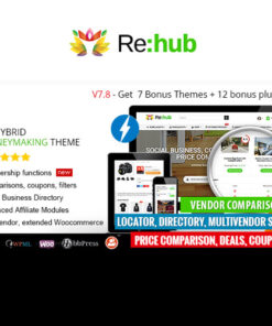 REHub – Price Comparison Affiliate Marketing Multi Vendor Store Theme GPL Theme