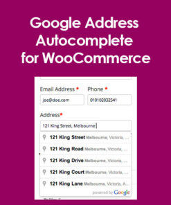 Google Address Autocomplete for WooCommerce