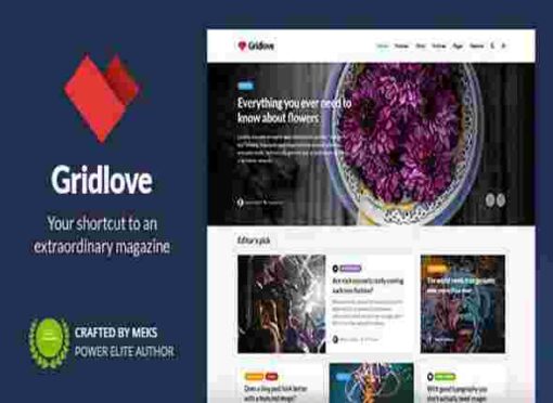 Gridlove Theme GPL News Portal & Magazine WordPress Websites