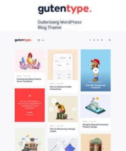 Gutentype 100% Gutenberg WordPress Theme for Modern Blog