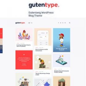 Gutentype 100% Gutenberg WordPress Theme for Modern Blog