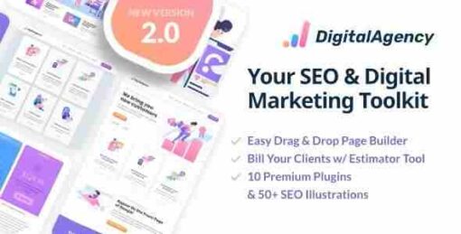 SEO WP Digital Marketing Agency & Social Media Company Theme
