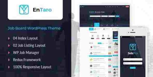 Entaro – Job Portal WordPress Theme Pro GPL Themes