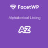 FacetWP – Alphabetical Listing