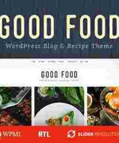 Good Food Theme GPL Recipe Magazine & Food Blogging Theme