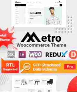 Metro Theme GPL Minimal WooCommerce WordPress Websites