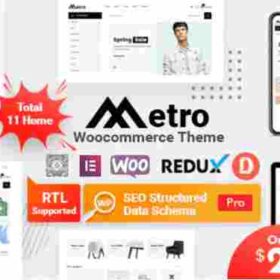 Metro Theme GPL Minimal WooCommerce WordPress Websites