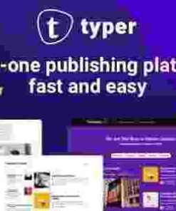 Typer Theme GPL Amazing Blog and Multi Author Publishing Theme
