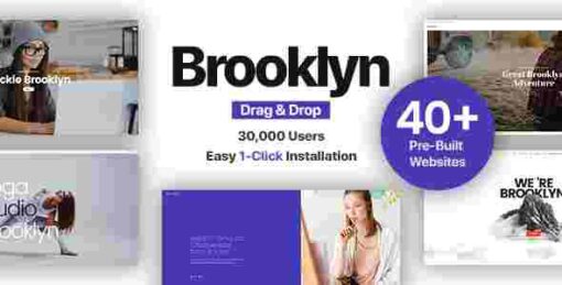 Brooklyn Theme GPL Creative Multi-Purpose Responsive WP Website