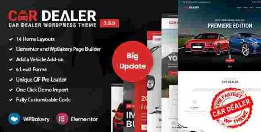 Car Dealer Automotive WordPress Theme Responsive