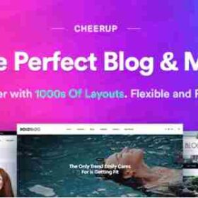 Products Update 2 5 CheerUp Blog Magazine – WordPress Blog Theme