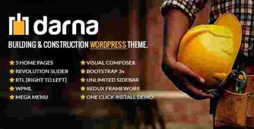 Darna Theme GPL Building and Construction WordPress Websites