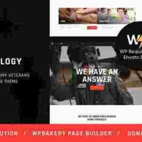 Militarology Theme GPL Military Service & Army Veterans WordPress Websites