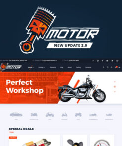 Motor – Vehicles Parts – Equipments and Accessories WooCommerce Store