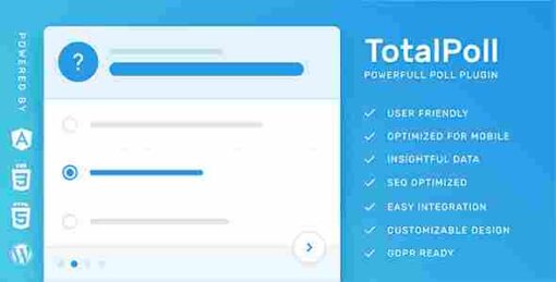 TotalPoll Pro – Responsive WordPress Poll Plugin GPL Plugin