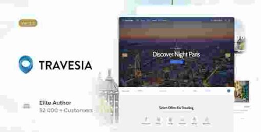 Travesia Theme GPL A Travel Agency and Booking WordPress Theme