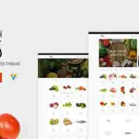 Vegan Food Theme GPL Organic Store Responsive WooCommerce WP Theme