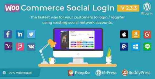 WooCommerce Social Login GPL Plugin