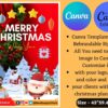 Merry Christmas Poster Templates Canva Editable | Holiday Instagram Templates | Christmas New Year Instagram Feed | Canva Designs 2 Merry Christmas Poster Templates Canva Editable | Holiday Instagram Templates | Christmas New Year 2023 Instagram Feed | Canva Designs