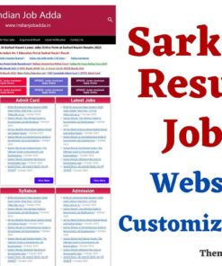 Sarkari Result Jaisi Website Customization