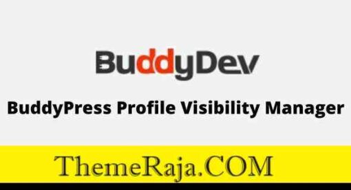 BuddyPress Profile Visibility Manager GPL Plugin