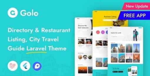 Golo Theme GPL – Directory & Listing, City Travel Guide Websites
