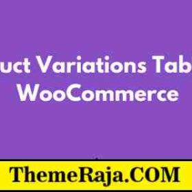 Product Variations Table for WooCommerce GPL Extension