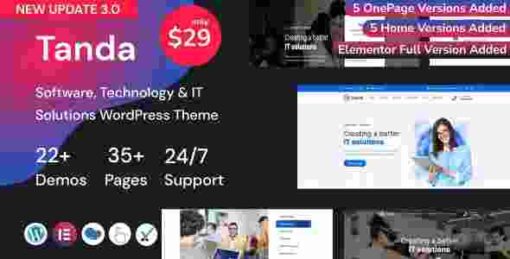 Tanda – Technology & IT Solutions WordPress Theme