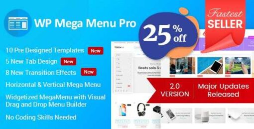 WP Mega Menu Pro GPL Responsive Mega Menu Plugin for WordPress