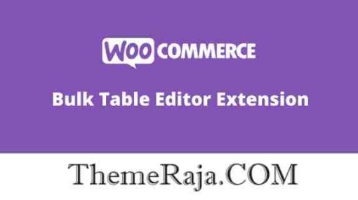 Woocommerce Bulk Table Editor Addon GPL