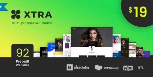 Xtra Theme GPL Multipurpose WordPress Theme + RTL + Activation
