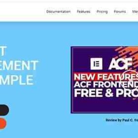 ACF Frontend Pro For Elementor GPL Plugin