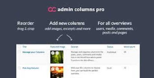 Admin Columns Pro GPL Core File Latest Version