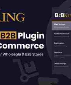 B2BKing GPL The Ultimate WooCommerce B2B & Wholesale Plugin