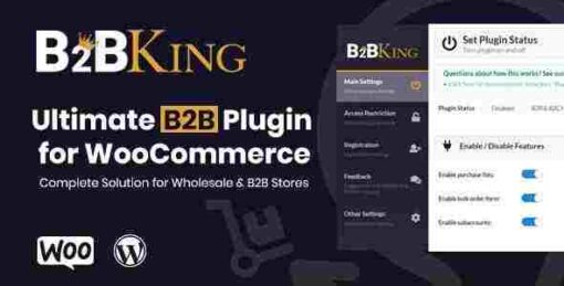 B2BKing GPL The Ultimate WooCommerce B2B & Wholesale Plugin