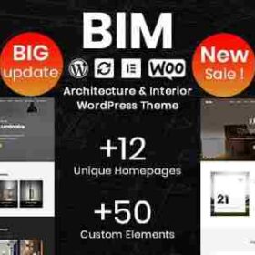 BIM Theme GPL Architecture & Interior Design Elementor WordPress Theme