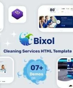 Bixol Theme GPL Cleaning Services WordPress Theme