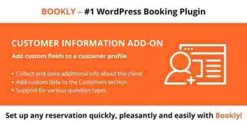 Bookly Customer Information Add-on GPL Plugin