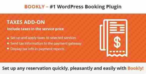 Bookly Taxes Addon GPL Plugin
