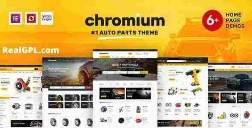 Chromium Theme GPL – Auto Parts Shop WordPress WooCommerce