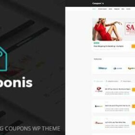 Couponis Theme GPL Affiliate & Submitting Coupons WordPress Theme