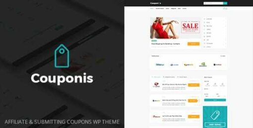 Couponis Theme GPL Affiliate & Submitting Coupons WordPress Theme