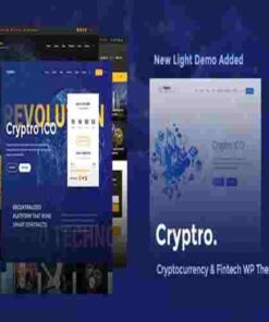Cryptro Cryptocurrency, Blockchain , Bitcoin & Financial Technology WordPress Theme – WP GPL Theme