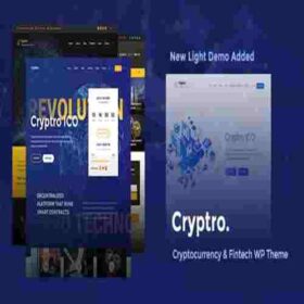 Cryptro Cryptocurrency, Blockchain , Bitcoin & Financial Technology WordPress Theme – WP GPL Theme