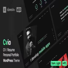 Cvio Personal Portfolio WordPress Theme GPL