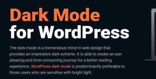 Darklup GPL Plugin – Dark Mode Plugin For WordPress