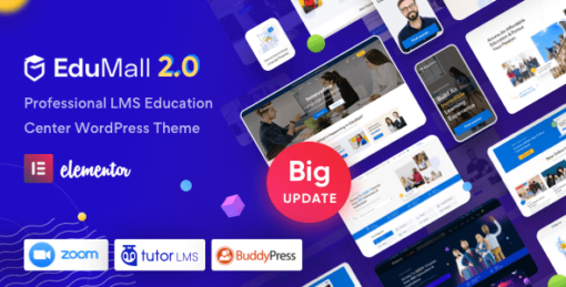EduMall Theme GPL Professional LMS Education Center WordPress Theme