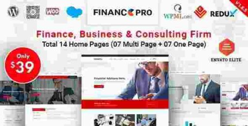 Finance Pro Theme GPL – Business & Consulting WordPress Theme